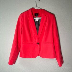 Worthington Women’s Coral Single Button Blazer Size Small Petite